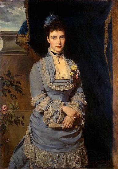 Heinrich von Angeli Portrait of Grand Duchess Maria Fiodorovna Spain oil painting art